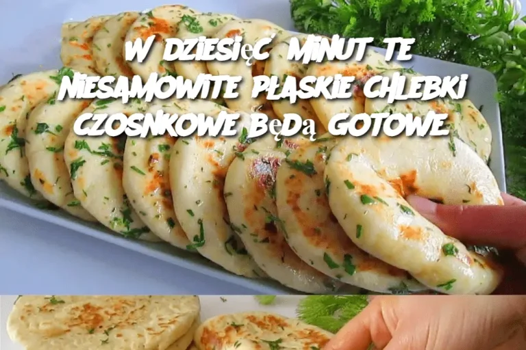 W dziesięć minut te niesamowite płaskie chlebki czosnkowe będą gotowe.