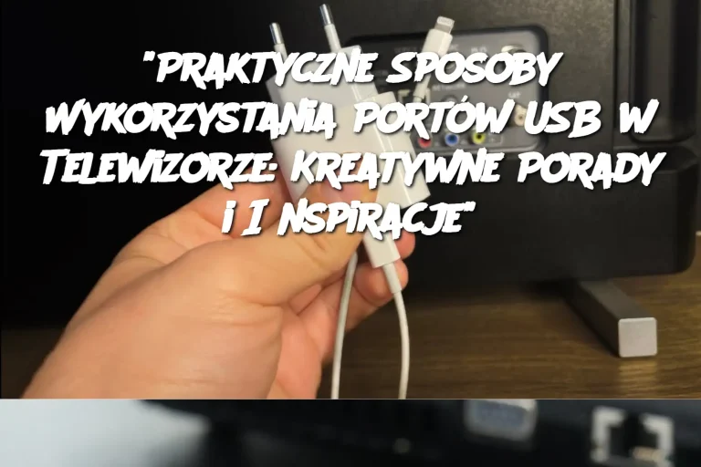 “Praktyczne Sposoby Wykorzystania Portów USB w Telewizorze: Kreatywne Porady i Inspiracje”