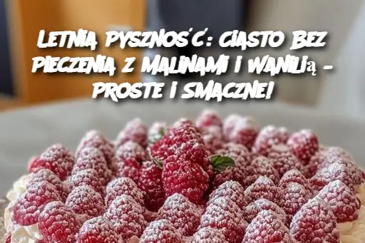 Ciasto Bez Pieczenia z Malinami i Wanilią – Proste i Smaczne!