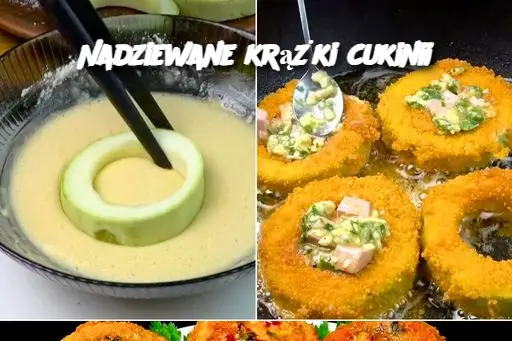 Nadziewane krążki cukinii