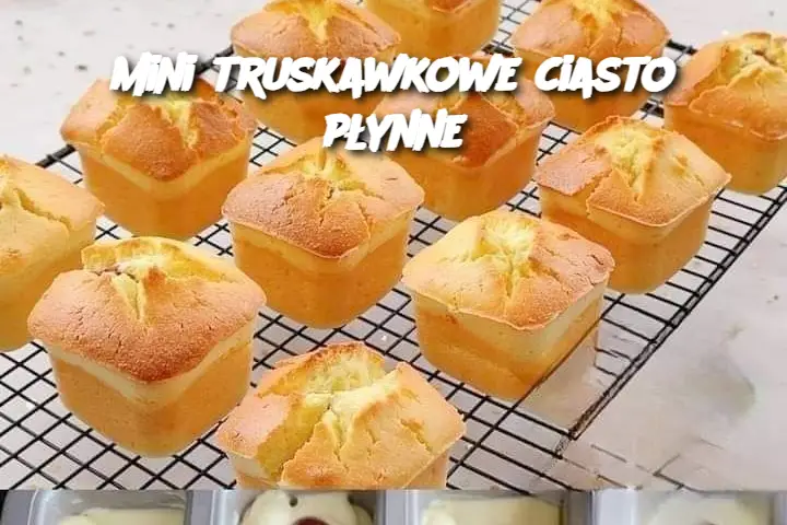 mini truskawkowe ciasto płynne