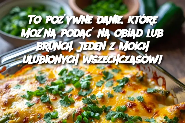 To pożywne danie, które można podać na obiad lub brunch. Jeden z moich ulubionych wszechczasów!