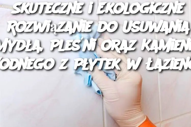 Skuteczne i Ekologiczne Rozwiązanie do Usuwania Mydła, Pleśni oraz Kamienia Wodnego z Płytek w Łazience