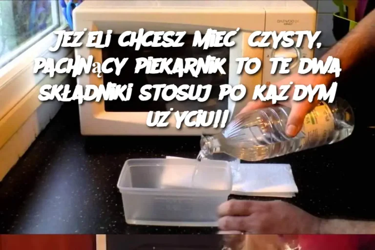 Jeżeli chcesz mieć czysty, pachnący piekarnik to te dwa składniki stosuj po każdym użyciu!!