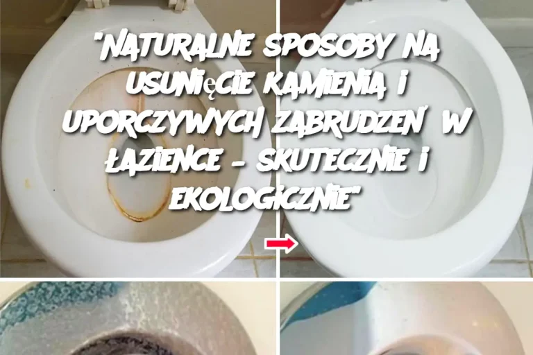 “Naturalne sposoby na usunięcie kamienia i uporczywych zabrudzeń w łazience – skutecznie i ekologicznie”