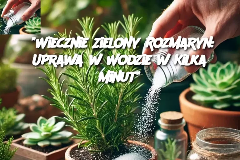 “Wiecznie Zielony Rozmaryn: Uprawa w Wodzie w Kilka Minut”