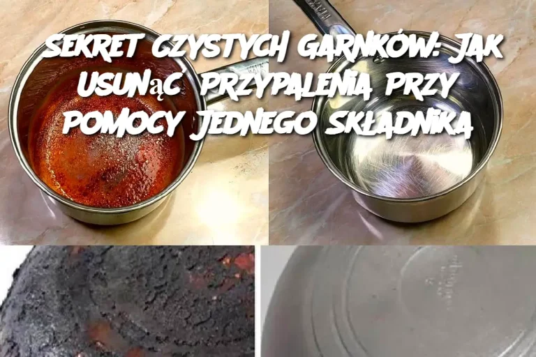 Sekret Czystych Garnków: Jak Usunąć Przypalenia Przy Pomocy Jednego Składnika