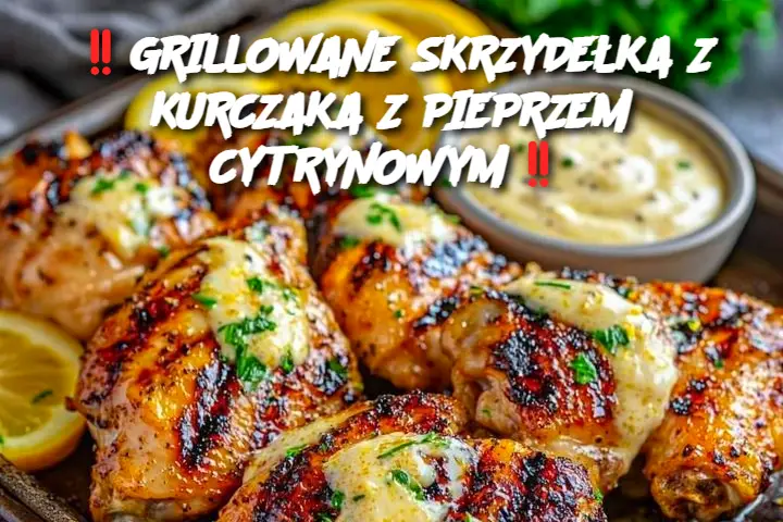 ‼️GRILLOWANE SKRZYDEŁKA Z KURCZAKA Z PIEPRZEM CYTRYNOWYM‼️