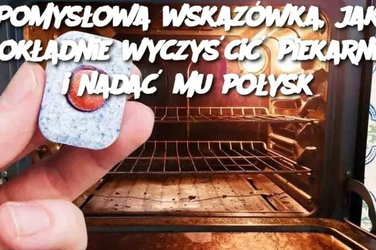 Pomysłowa wskazówka, jak dokładnie wyczyścić piekarnik i nadać mu połysk