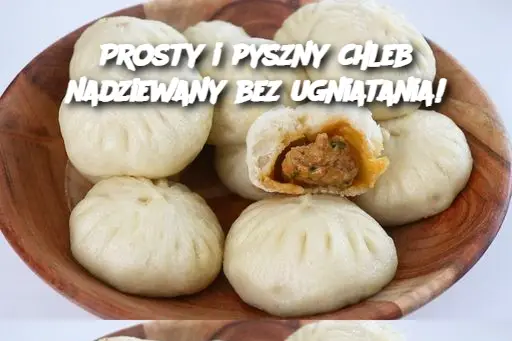 Prosty i pyszny chleb nadziewany bez ugniatania!