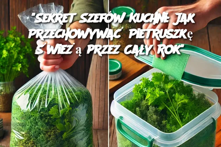 “Sekret Szefów Kuchni: Jak Przechowywać Pietruszkę Świeżą przez Cały Rok”