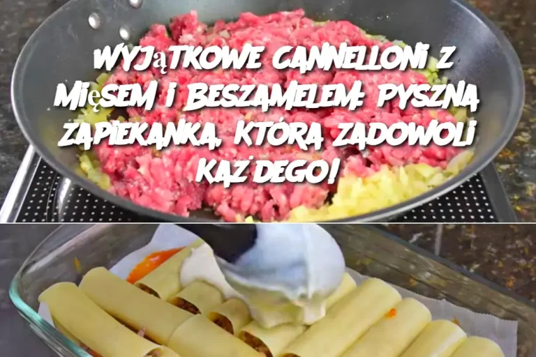 Wyjątkowe Cannelloni z Mięsem i Beszamelem: Pyszna Zapiekanka, Która Zadowoli Każdego!