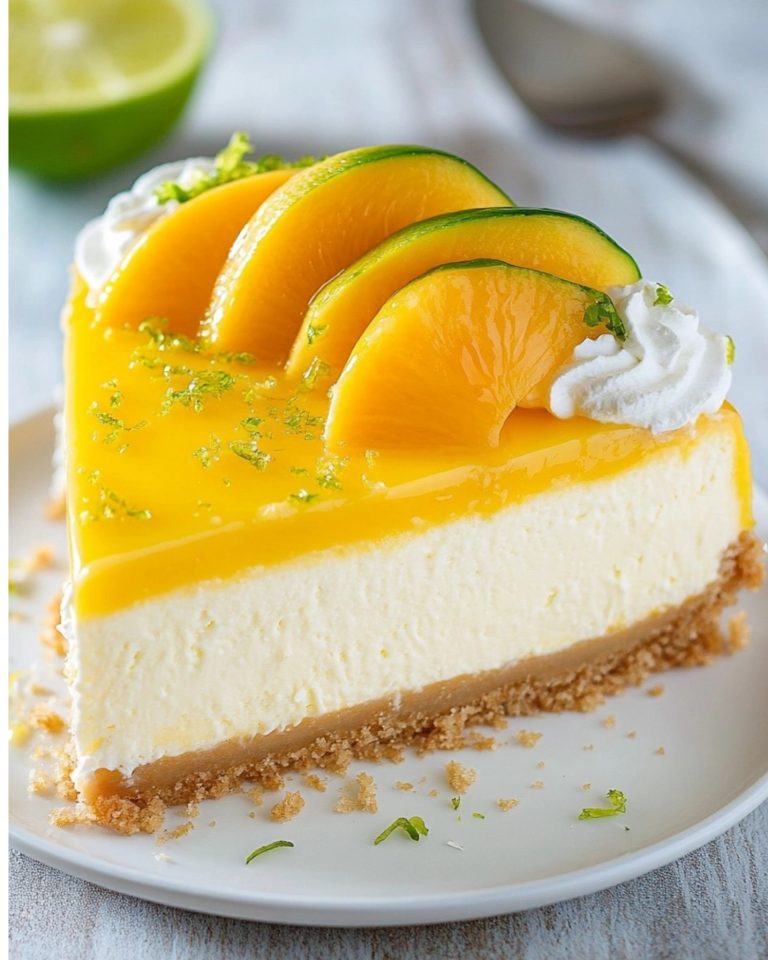 Cheesecake al mango e lime