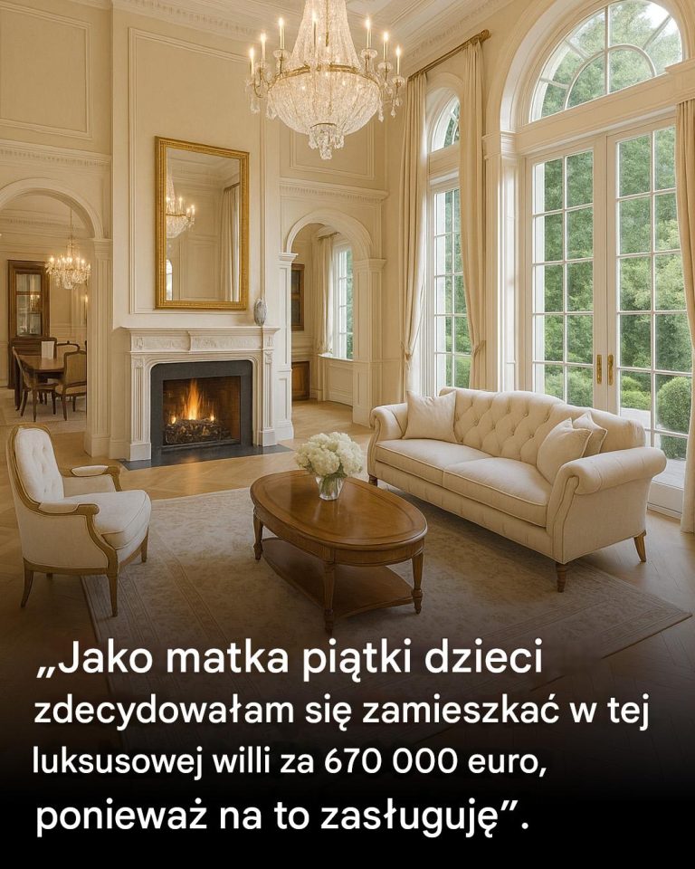 Jako matka piątki dzieci zdecydowałam się na zamieszkanie w tej luksusowej willi za 670 000 euro... ponieważ uważam, że mam do tego prawo.