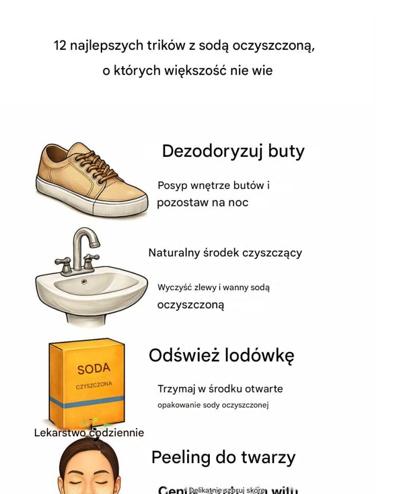 12 najlepszych trików z sodą oczyszczoną, o których większość nie wie