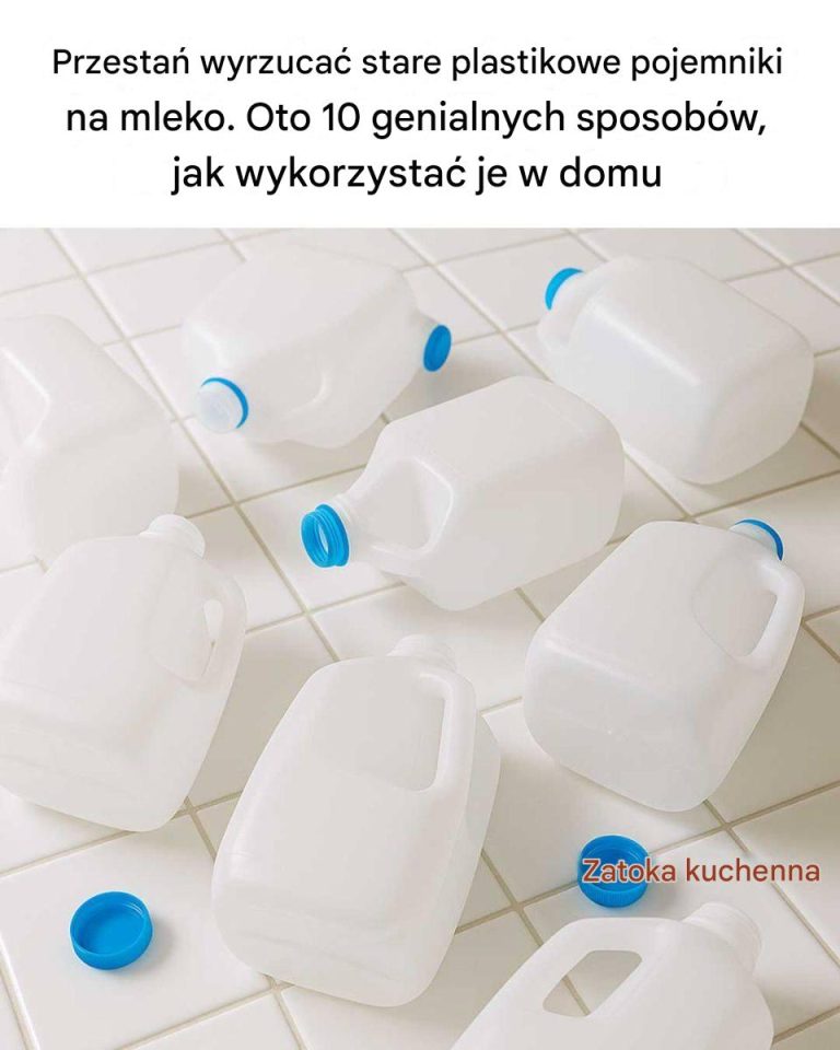Przestań wyrzucać stare plastikowe pojemniki na mleko. Oto 10 genialnych sposobów, jak wykorzystać je w domu