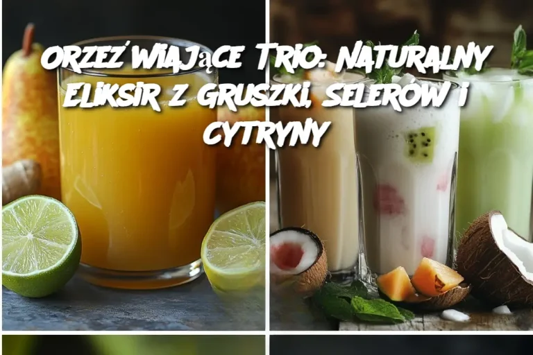 Orzeźwiające Trio: Naturalny Eliksir z Gruszki, Selerów i Cytryny