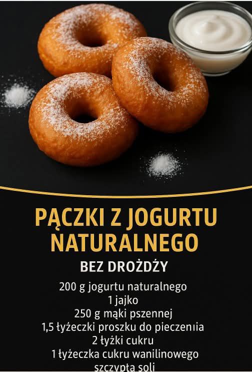 PĄCZKI Z JOGURTU NATURALNEGO (BEZ DROŻDŻY)