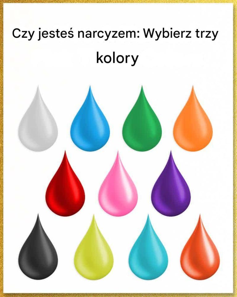 Czy jesteś narcyzem? Wybierz 3 kolory, aby odkryć swoją ukrytą osobowość!