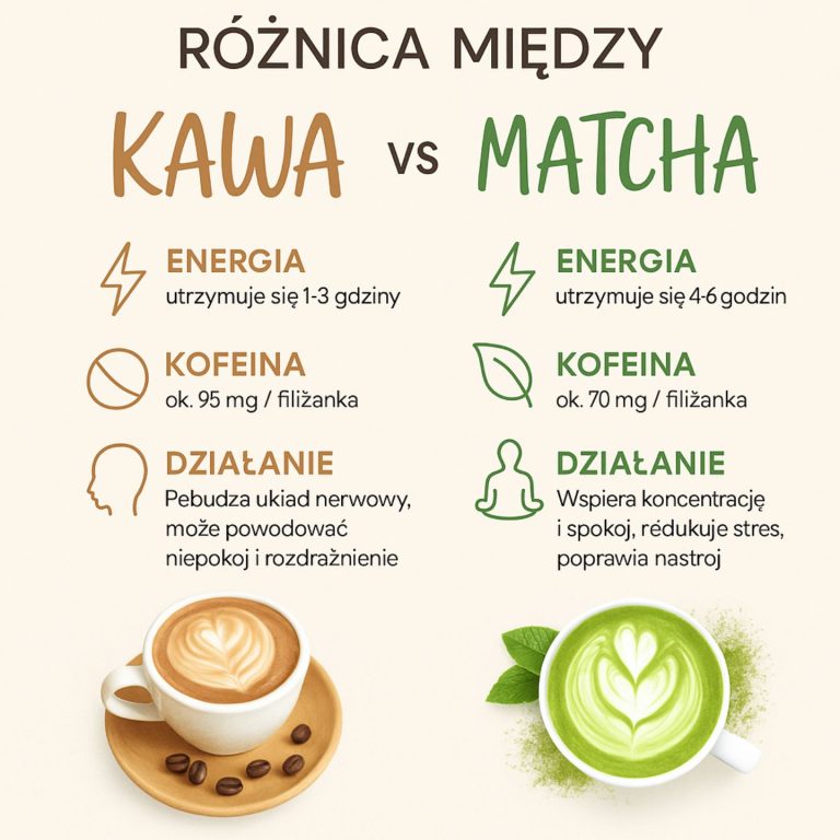 Kawa vs. Matcha: Porównanie Napojów Energetycznych