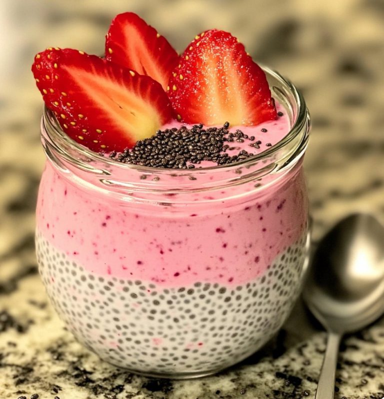 Pudding z Nasionami Chia z Truskawkami