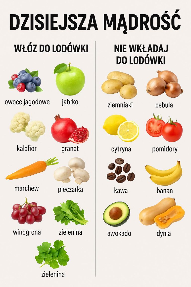 DZISIEJSZA MĄDROŚĆ: Co trzymać w lodówce, a czego nie?