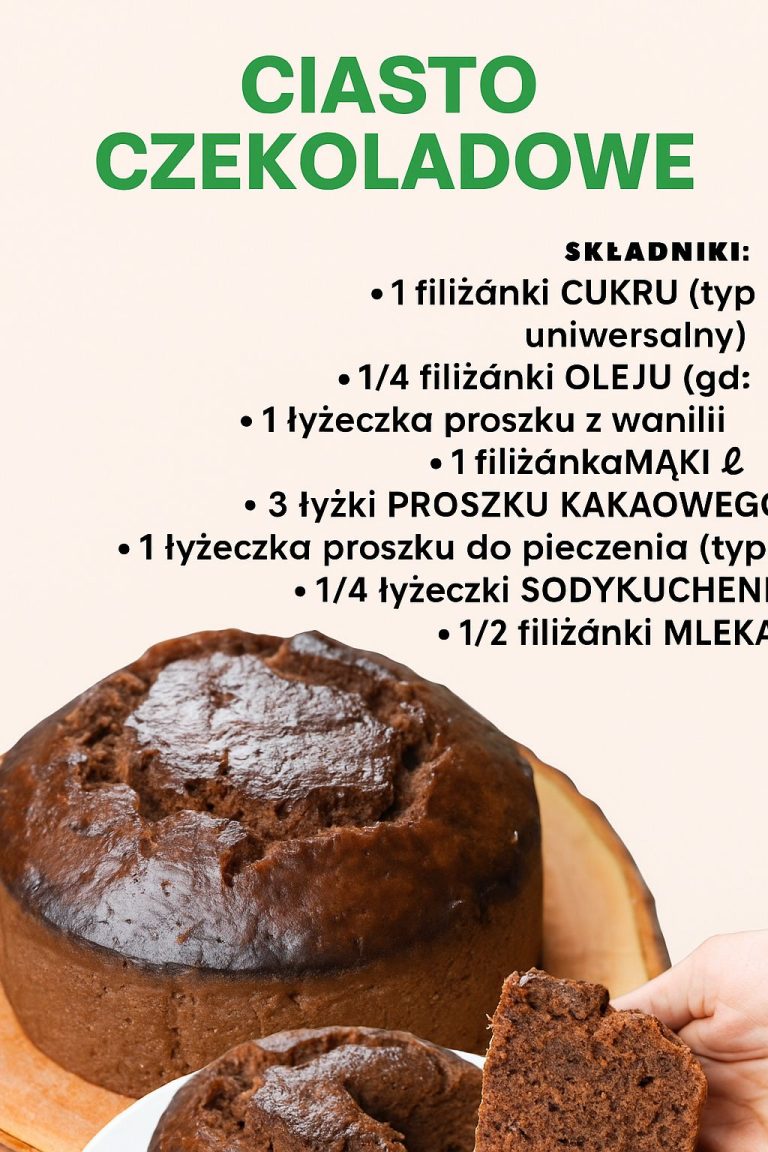 Czekoladowe Ciasto na Parze – Miękkie, Puszyste i Bez Piekarnika!