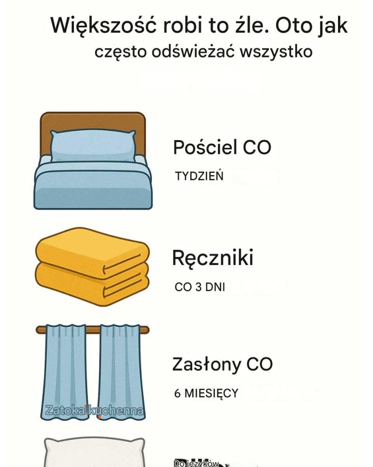 Większość ludzi robi to źle – oto jak często odświeżać codzienne przedmioty w domu i dlaczego to tak ważne