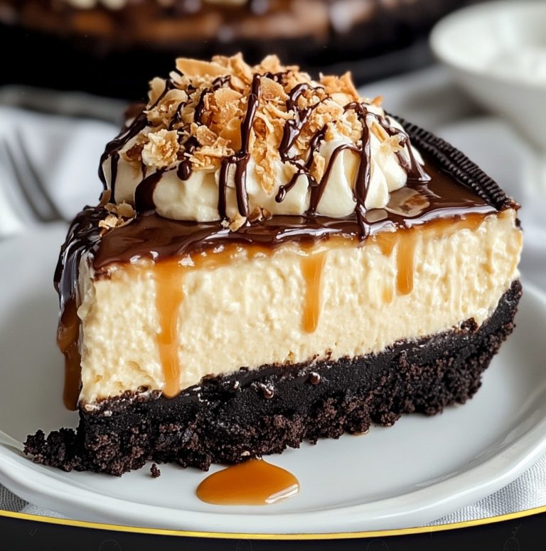 Samoa Cheesecake – Lekki, Karmelowy i Kokosowy Delikates