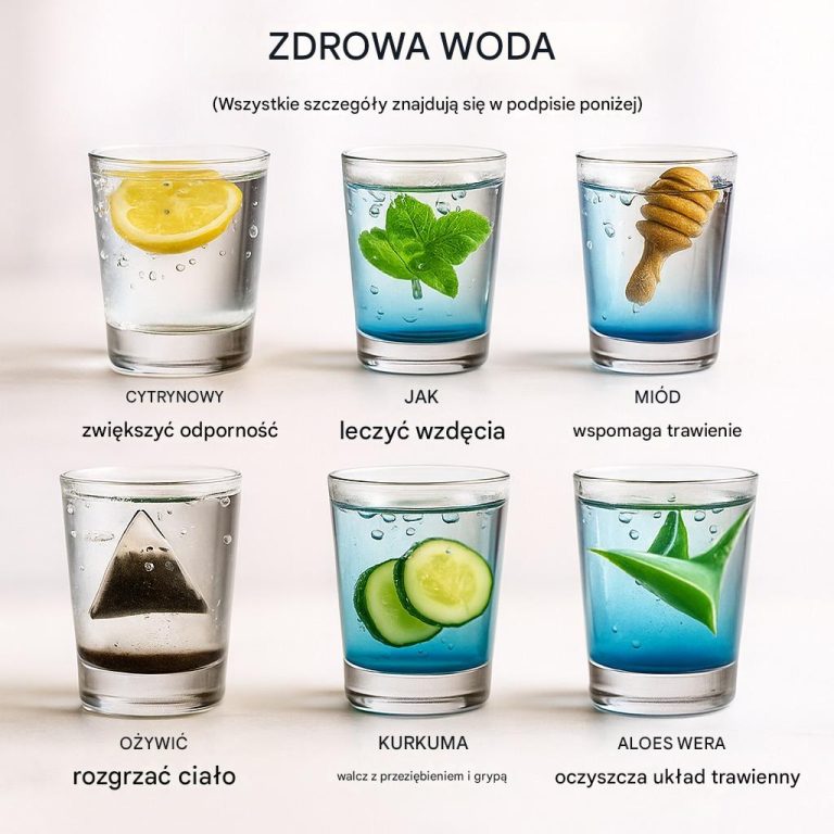 6 Zdrowych Wód – Orzeźwiające Napoje, Które Poprawią Twoje Samopoczucie
