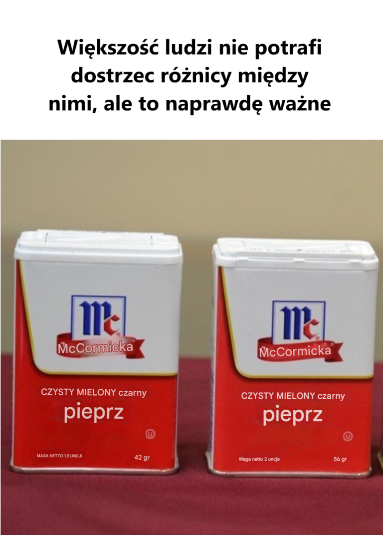 Wiele osób nie potrafi odróżnić tych dwóch rzeczy, ale jest to bardzo ważne.