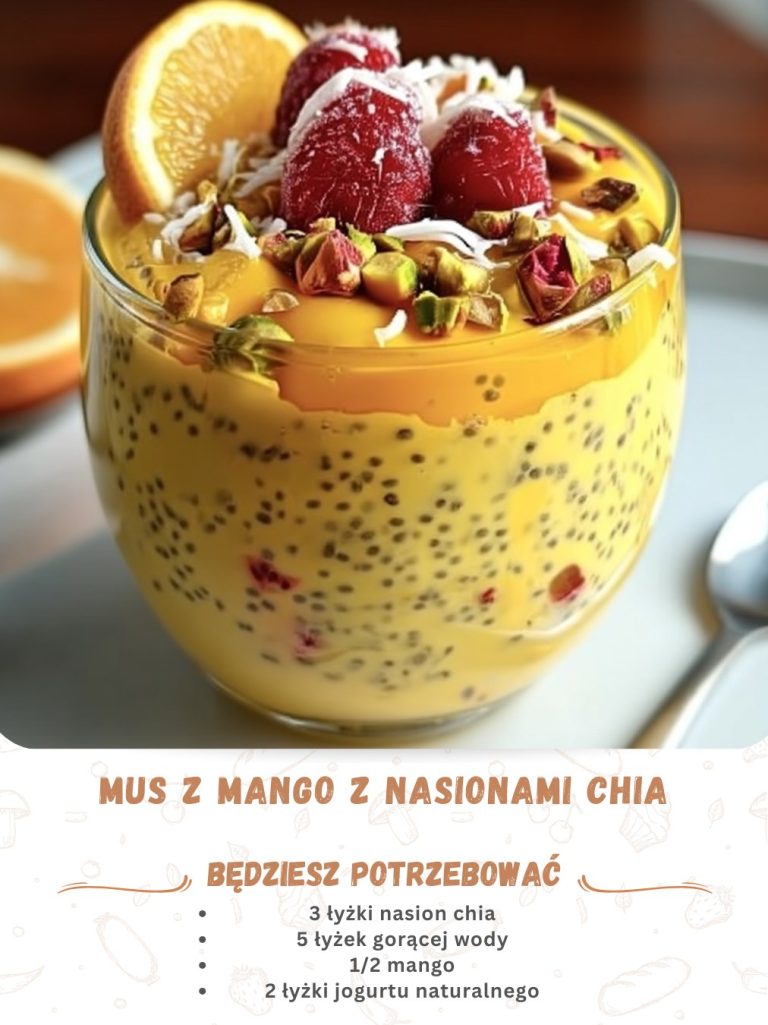 MUS Z MANGO Z NASIONAMI CHIA  To zdrowa i pyszna przekąska!