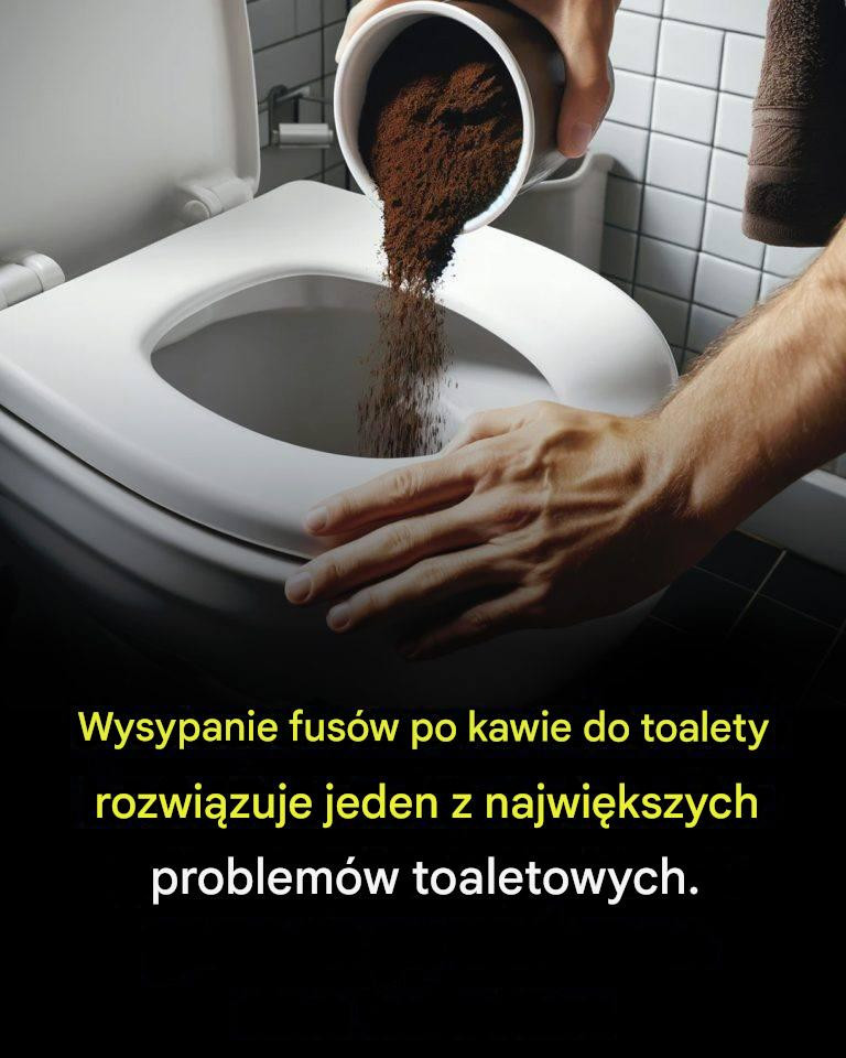 Wysypywanie fusów po kawie do toalety rozwiązuje jeden z największych problemów w toaletach