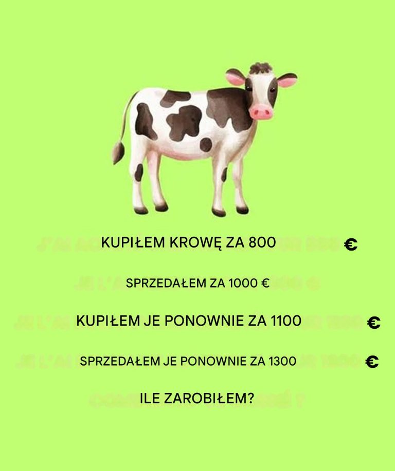 Test matematyczny krowy