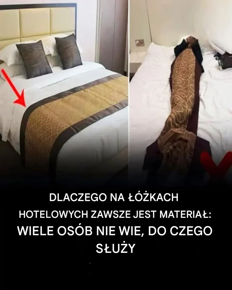 Tajemnica tkaniny zdobiącej nogi hotelowego łóżka w końcu wyjaśniona