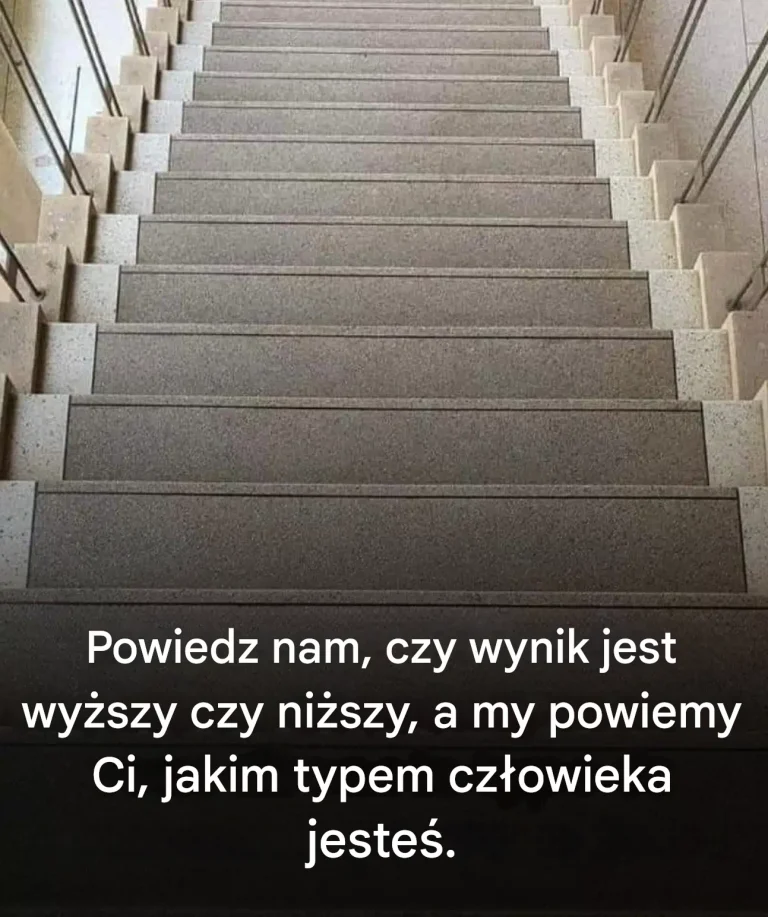 To, jak patrzysz na te schody, wiele mówi o twoim podejściu do życia.